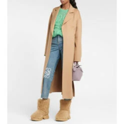 Loewe Shearling Ankle Boots