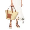 Loewe Large Leather-trimmed Basket Tote