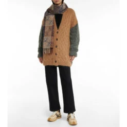 Loewe Anagram Intarsia Wool-blend Scarf