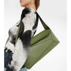 Loewe Puzzle Slouchy Leather Shoulder Bag