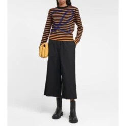 Loewe Embroidered Wool Culottes