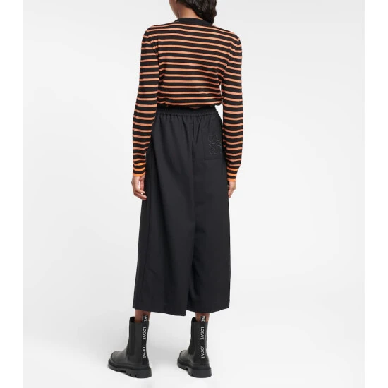 Loewe Embroidered Wool Culottes - Image 2