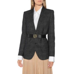 Loewe Anagram Leather Belt