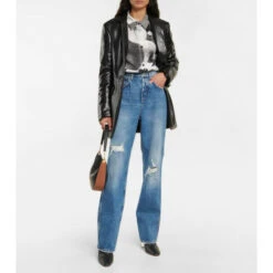 Loewe Single-breasted Leather Blazer