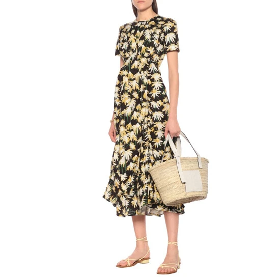 Loewe Medium Leather-trimmed Basket Tote - Image 4