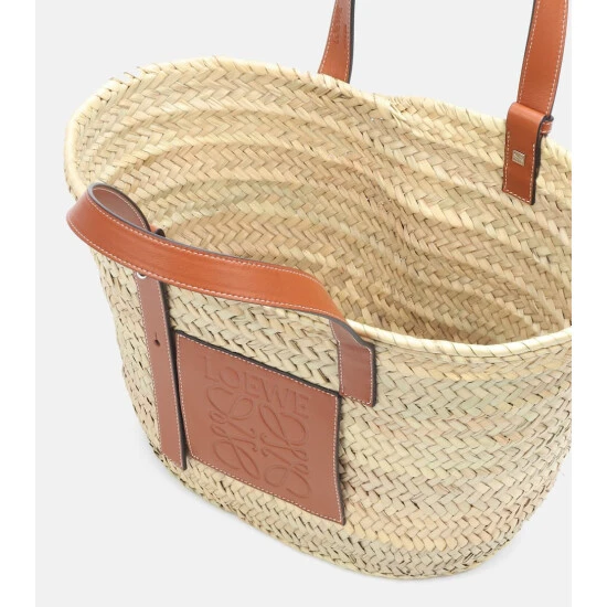 Loewe Medium Leather-trimmed Basket Tote - Image 2