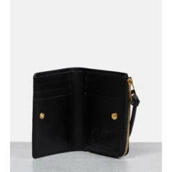 Loewe X Howl's Moving Castle Calcifer Embellished Leather Wallet