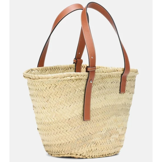 Loewe Medium Leather-trimmed Basket Tote - Image 3