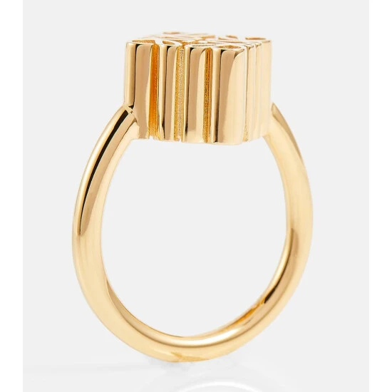 Loewe Anagram Sterling Silver Ring - Image 3