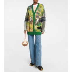 Loewe X Howl's Moving Castle Turnip Head Wool Cardigan