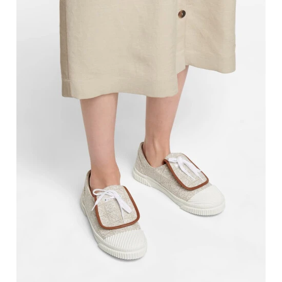 Loewe Flap Canvas Sneakers - Image 3