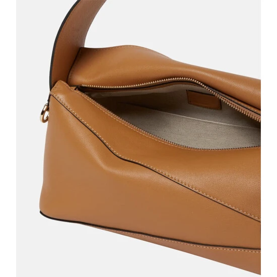 Loewe Puzzle Slouchy Leather Shoulder Bag - Image 2