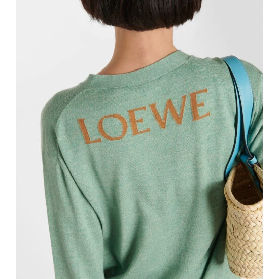 Loewe X Howl's Moving Castle Heen Wool And Cashmere Cardigan - Image 4