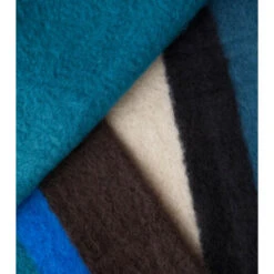Loewe Anagram Striped Mohair And Wool Blanket