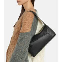 Loewe Puzzle Slouchy Leather Shoulder Bag