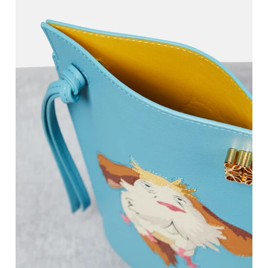 Loewe X Howl's Moving Castle Heen Dice Pocket Leather Crossbody Bag - Image 2