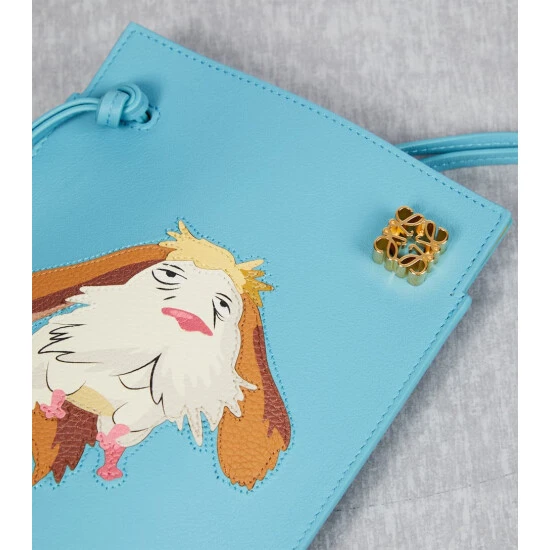 Loewe X Howl's Moving Castle Heen Dice Pocket Leather Crossbody Bag - Image 5