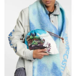 Loewe X Howl's Moving Castle Printed Canvas Drawstring Pouch