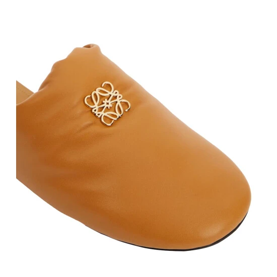 Loewe Anagram Padded Leather Slippers - Image 5