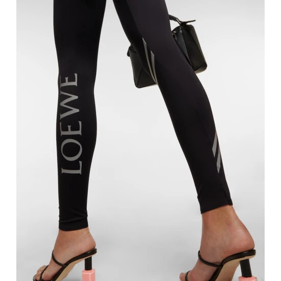 Loewe High-rise Logo Leggings - Image 3