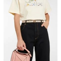 Loewe Anagram Leather Belt