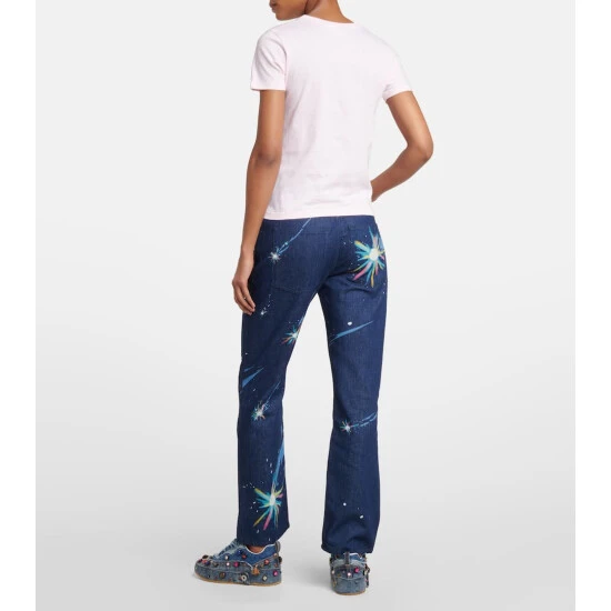 Loewe X Howl's Moving Castle Heen Logo Cotton T-shirt - Image 3