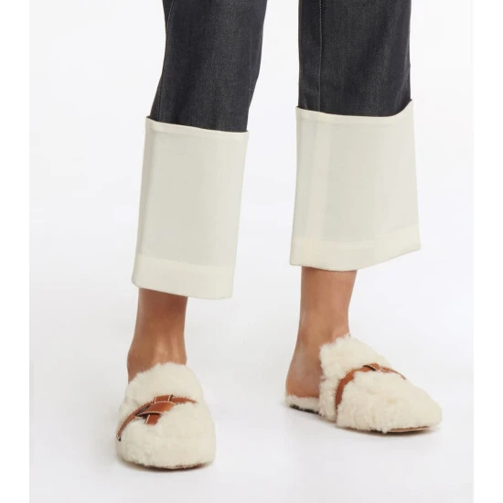 Loewe Gate Shearling Slippers - Image 3