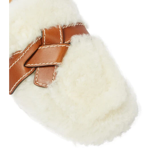 Loewe Gate Shearling Slippers - Image 5