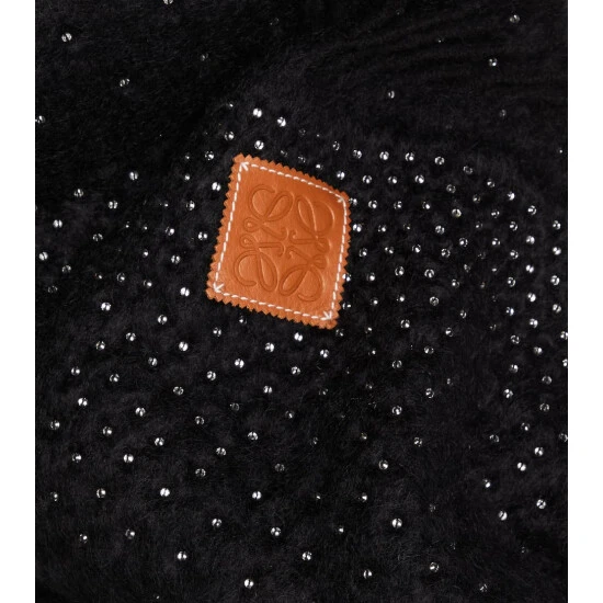 Loewe Sequined Wool And Mohair Scarf - Image 3