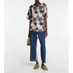 Loewe Anagram Leather Slippers