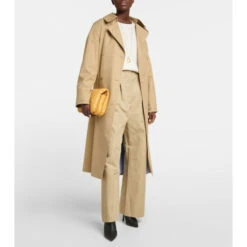 Loewe Double-breasted Cotton Trench Coat