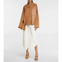 Loewe Tulip-heel Leather Sandals