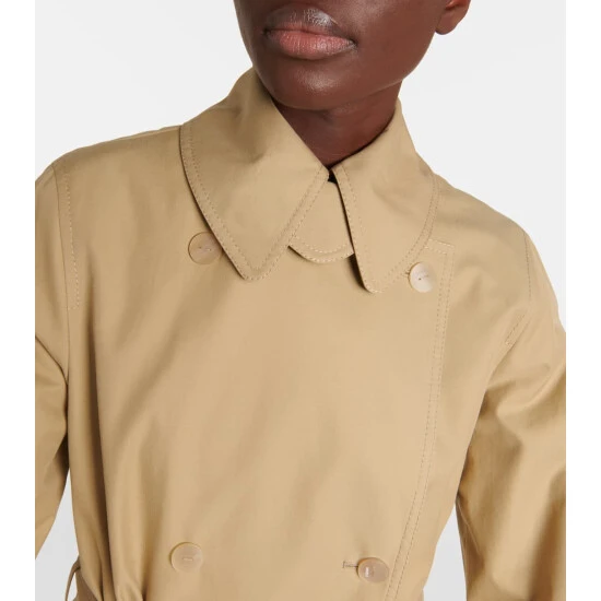 Loewe Double-breasted Cotton Trench Coat - Image 3