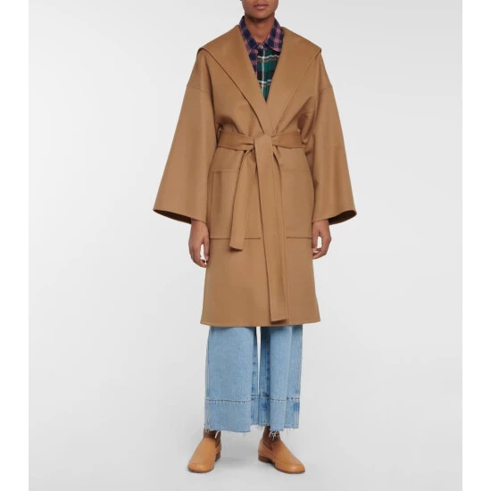 Loewe Belted Wool And Cashmere Coat