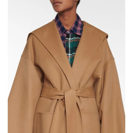 Loewe Belted Wool And Cashmere Coat - Image 3