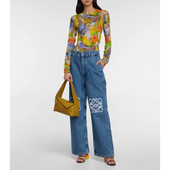 Loewe Puzzle Slouchy Leather Shoulder Bag - Image 4