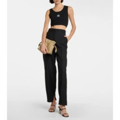 Loewe Anagram Jersey Crop Top