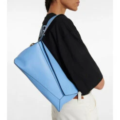 Loewe Puzzle Slouchy Leather Shoulder Bag