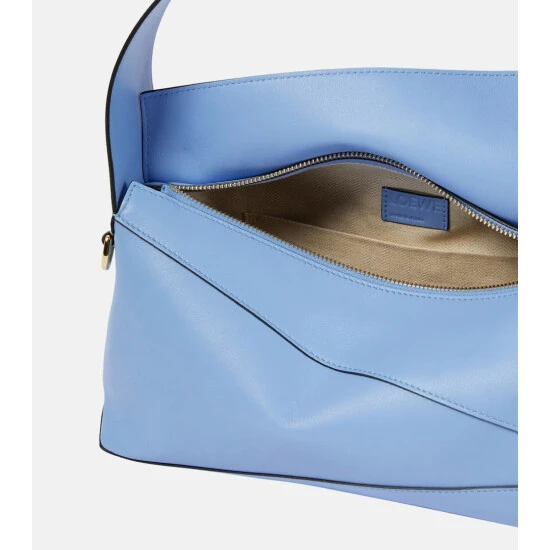 Loewe Puzzle Slouchy Leather Shoulder Bag - Image 2