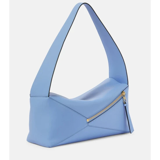 Loewe Puzzle Slouchy Leather Shoulder Bag - Image 3
