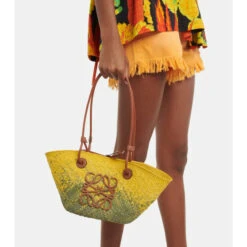 Loewe Paula's Ibiza Anagram Raffia Tote