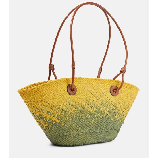 Loewe Paula's Ibiza Anagram Raffia Tote - Image 3