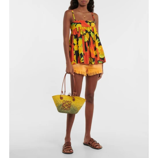 Loewe Paula's Ibiza Anagram Raffia Tote - Image 4