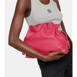 Loewe Flamenco Leather Clutch Bag