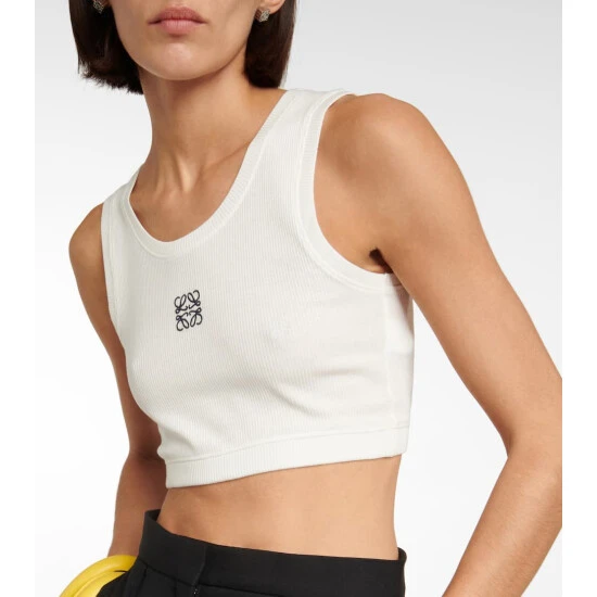 Loewe Anagram Cotton-blend Crop Top - Image 3