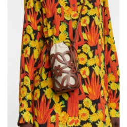 Loewe Paula’s Ibiza Anagram Mini Cutout Leather Tote