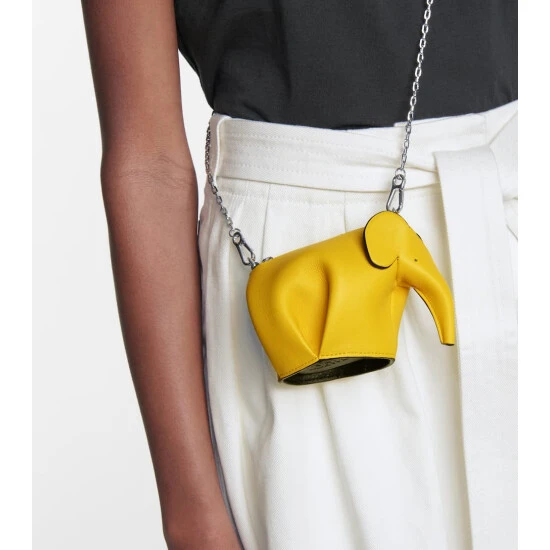 Loewe Elephant Nano Leather Pouch