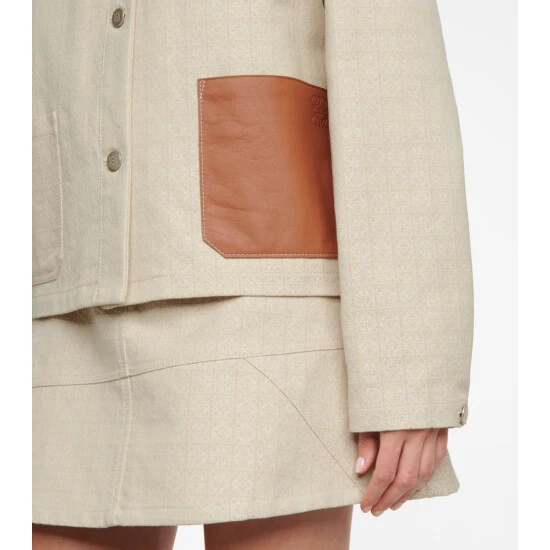 Loewe Anagram Jacquard Cotton Jacket - Image 4