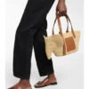 Loewe Elephant Small Raffia And Leather Tote