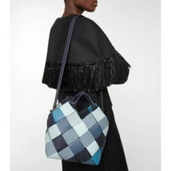 Loewe Surplus Small Woven Leather Tote